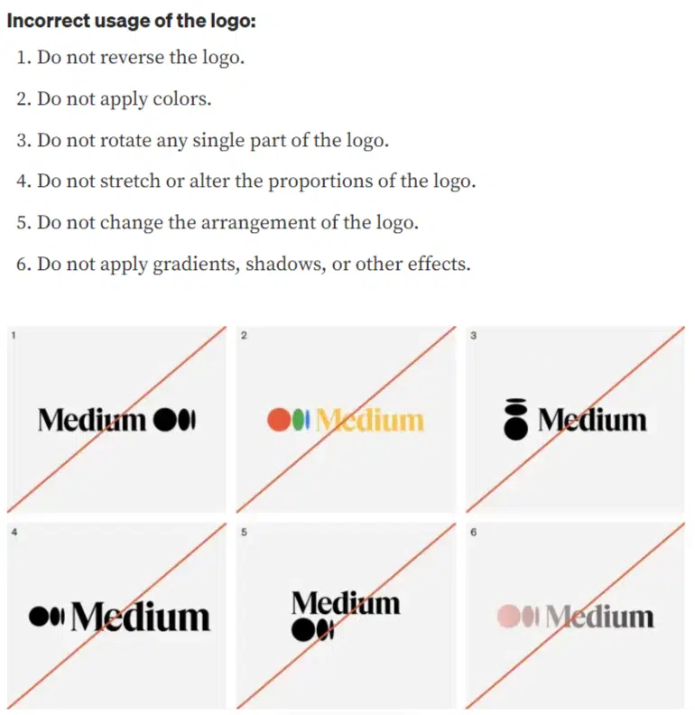 Medium logo guidelines